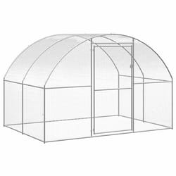 Pollaio da Esterno 3x2x2 m in Acciaio Zincatocod mxl 95205