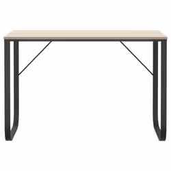 vidaXL Scrivania Computer Nera e Rovere 110x60x73 cm Legno Multistrato - Vista aggiuntiva 3