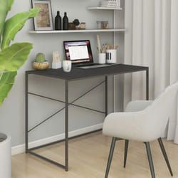 Tavolo Scrivania per Computer, Scrivania ufficio Nera 110x60x70 cm in Truciolato Vidaxl