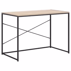 Scrivania Computer Nera e Rovere 110x60x70cm Legno Multistratocod mxl 83178 - Vista aggiuntiva 2