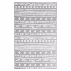 vidaXL Tappeto da Esterno ARAKIL Grigio 190x290 cm in PP - Vista aggiuntiva 2