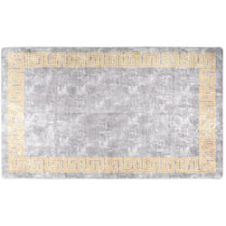 Tappeto Lavabile 120x180 cm Grigio Antiscivolo vidaXL 87826