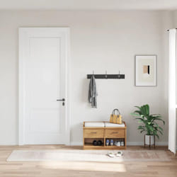 Vidaxl - Tappeto Lavabile 80x300 cm Beige Antiscivolo 92545