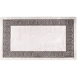 Tappeto Lavabile 190x300 cm Beige Chiaro Antiscivolo vidaXL