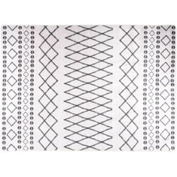 Vidaxl - Tappeto Lavabile 120x180 cm Nero e Bianco Antiscivolo 78308