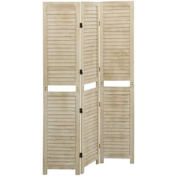 Paravento, Divisorio a 3 Pannelli 105 x 165 cm Legno Massello di Paulownia Vidaxl