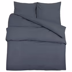 Set Copripiumino Antracite 260x240 cm in Microfibra Leggeracod mxl 95065 - Vista aggiuntiva 2