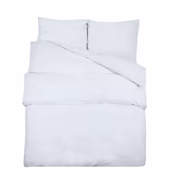 Set Copripiumino Bianco 260x240 cm in Microfibra Leggeracod mxl 130976 - Vista aggiuntiva 2