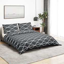 Vidaxl - Set Copripiumino Grigio 135x200 cm in Cotone