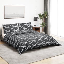 Vidaxl - Set Copripiumino Grigio 155x220 cm in Cotone 91848