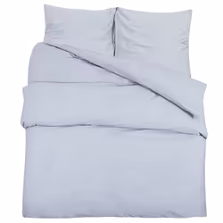 vidaXL Set Copripiumino Grigio 200x200 cm in Cotone - Vista aggiuntiva 2