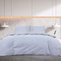 vidaXL Set Copripiumino Grigio 200x220 cm in Cotone - Vista aggiuntiva 3