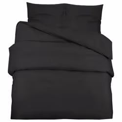 vidaXL Set Copripiumino Nero 240x220 cm in Cotone - Vista aggiuntiva 2