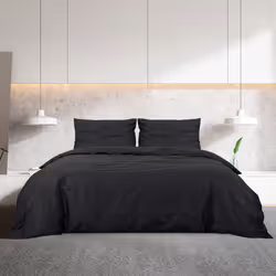 Set Copripiumino Nero 260x240 cm in Cotonecod mxl 83068 - Vista aggiuntiva 3