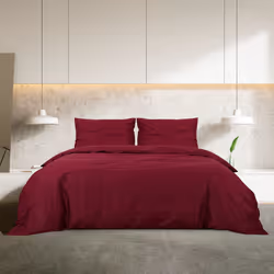 Set Copripiumino Bordò 140x200 cm in Cotonecod mxl 83069 - Vista aggiuntiva 3