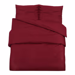 vidaXL Set Copripiumino Bordò 200x220 cm in Cotone - Vista aggiuntiva 2