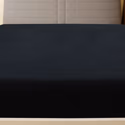 vidaXL Lenzuolo con Angoli Jersey Nero 180x200 cm Cotone - Vista aggiuntiva 3
