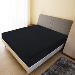 Vidaxl - Lenzuola con Angoli Jersey 2pz Nero 180x200 cm Cotone 414292