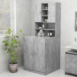 Mobile per Lavatrice Grigio Cemento Vidaxl 787995