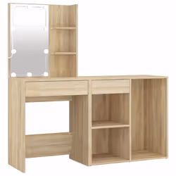 vidaXL Toeletta LED con Armadietto in Legno Multistrato Rovere Sonoma - Vista aggiuntiva 2
