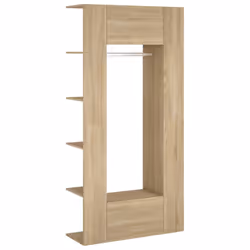 vidaXL Mobili da Corridoio 2 pz Rovere Sonoma in Legno Multistrato - Vista aggiuntiva 2