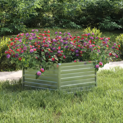 Questo letto rialzato da giardino in metallo è una scelta perfetta per gli appassionati del fai da te per decorare il giardin ...