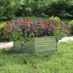 Vidaxl - Letto Rialzato da Giardino 129x45 cm in Acciaio Zincato Argento