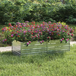Questo letto rialzato da giardino in metallo è una scelta perfetta per gli appassionati del fai da te per decorare il giardin ...