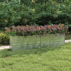 Questo letto rialzato da giardino in metallo è una scelta perfetta per gli appassionati del fai da te per decorare il giardin ...