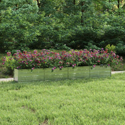 Vidaxl - Fioriere, Letto Rialzato Giardino 320x40x45 cm in Acciaio Zincato Argento