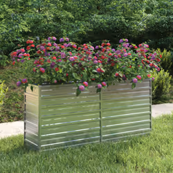 Questo letto rialzato da giardino in metallo è una scelta perfetta per gli appassionati del fai da te per decorare il giardin ...