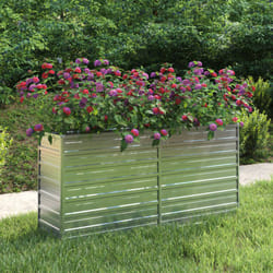 Vidaxl - Fioriere, Letto Rialzato Giardino 160x40x77 cm in Acciaio Zincato Argento