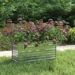 Vidaxl - Letto Rialzato Giardino 100x40x45 cm in Acciaio Zincato Argento