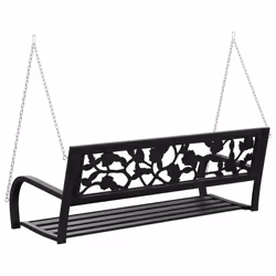 VidaXL 317145 panca da esterno Acciaio, Plastica - Vista aggiuntiva 6