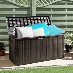 Vidaxl - Baule Mobile Contenitore Cuscini Marrone 117x45,5x57,5 cm 270 l 2790
