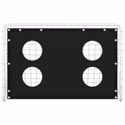 vidaXL Rete da Allenamento per Porta da Calcio in Acciaio 184x61x122cm - Vista aggiuntiva 3