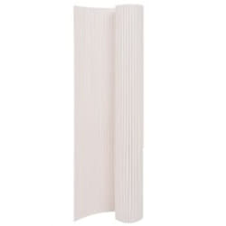 Recinzione da Giardino a Doppio Lato frangivista elegante 110x300cm vari colori colore: Bianco