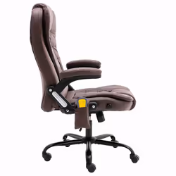 Sedia da Ufficio Massaggiante Marrone Scuro in Scamosciatocod mxl 94830 - Vista aggiuntiva 3