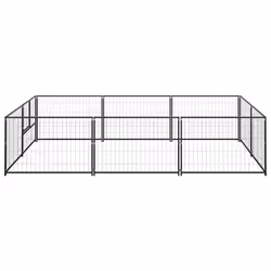 Gabbia per Cani Nera 6 m² in Acciaiocod mxl 72905 - Vista aggiuntiva 2