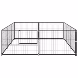 Gabbia per Cani Nera 6 m² in Acciaiocod mxl 72905 - Vista aggiuntiva 3