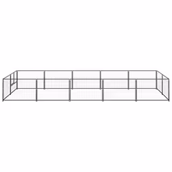 Gabbia per Cani Nera 10 m² in Acciaiocod mxl 72902 - Vista aggiuntiva 2