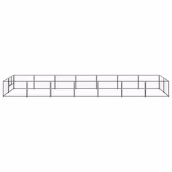 Gabbia per Cani Nera 14 m² in Acciaiocod mxl 120819 - Vista aggiuntiva 2