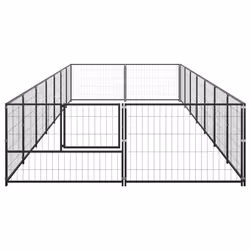 Gabbia per Cani Nera 14 m² in Acciaiocod mxl 120819 - Vista aggiuntiva 3