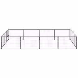 Gabbia per Cani Nera 12 m² in Acciaiocod mxl 120823 - Vista aggiuntiva 2