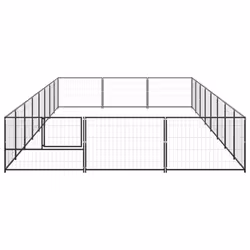Gabbia per Cani Nera 24 m² in Acciaiocod mxl 96890 - Vista aggiuntiva 3