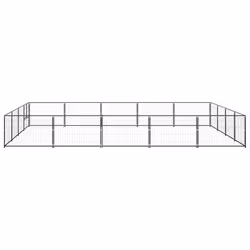 Gabbia per Cani Nera 20 m² in Acciaiocod mxl 72907 - Vista aggiuntiva 2