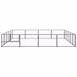 Gabbia per Cani Nera 20 m² in Acciaiocod mxl 72907 - Vista aggiuntiva 3