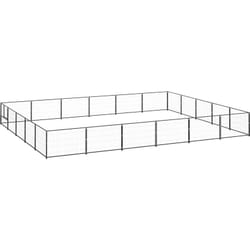 Recinto Gabbia per Cani Nera Esterno in Acciaio Resistente varie dimensioni dimensioni: 600 x 500 x 70 cm