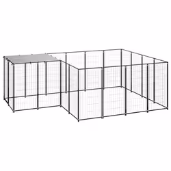 VidaXL 3082205 trasportino a gabbia per cane Plastica, Acciaio - Vista aggiuntiva 2