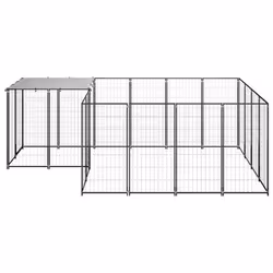 VidaXL 3082205 trasportino a gabbia per cane Plastica, Acciaio - Vista aggiuntiva 3